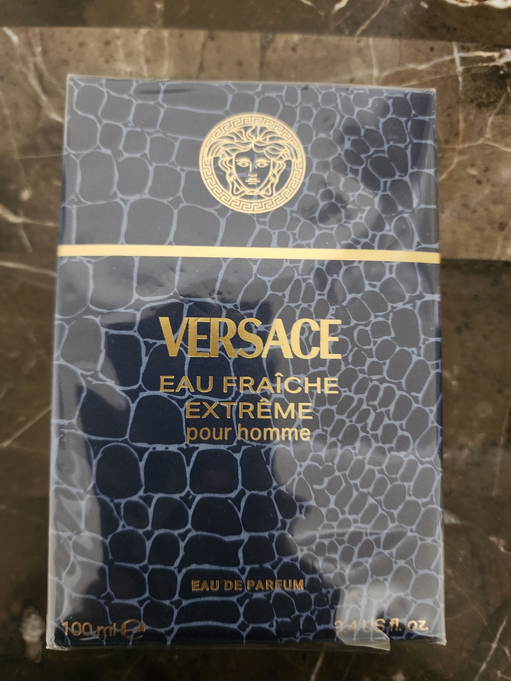 Versace Eau Fraîche Extrême pour homme - Navy Blue & Gold